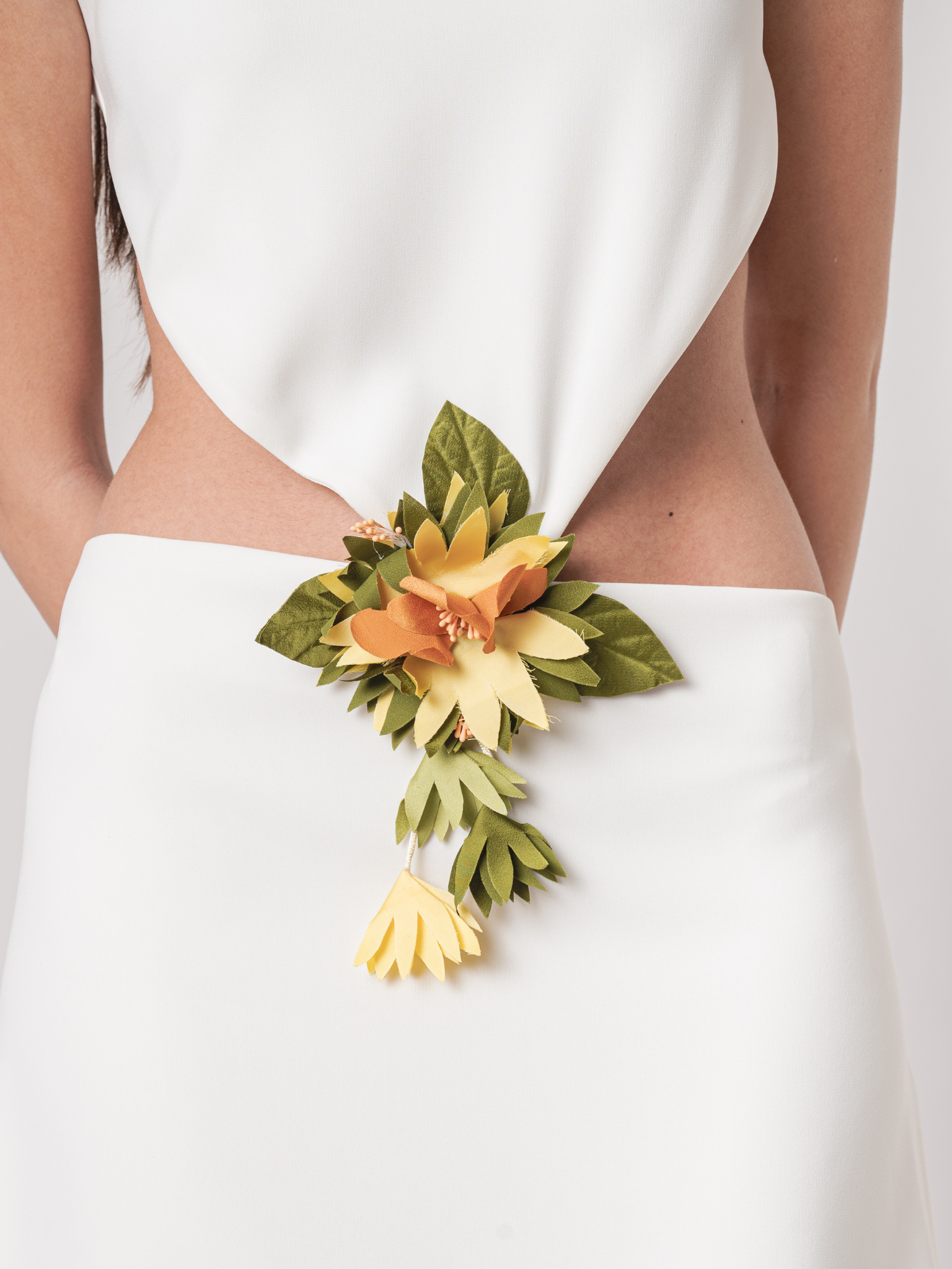 SOFIA MIDI DRESS - OFF WHITE